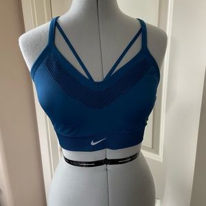 Nike Dri-Fit, Padded Sports Bra, Deep Sea Blue-Green, Size L
